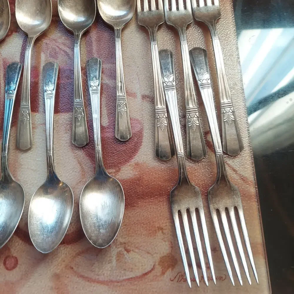 Court (c.1939) Silver Plate Spoons and Forks Lot